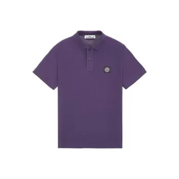 STONE ISLAND Polo Shirt Men's Purple