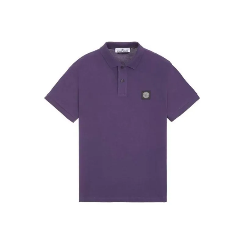 STONE ISLAND Polo Shirt Men's Purple-0