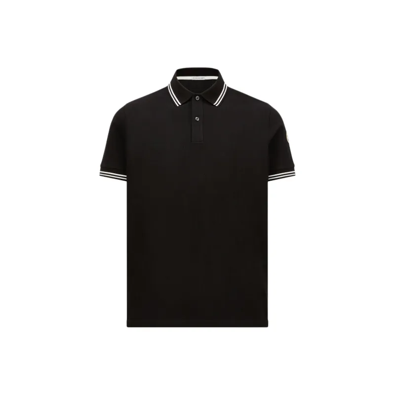 Moncler Logo Patch Short Sleeved Polo Shirt-0