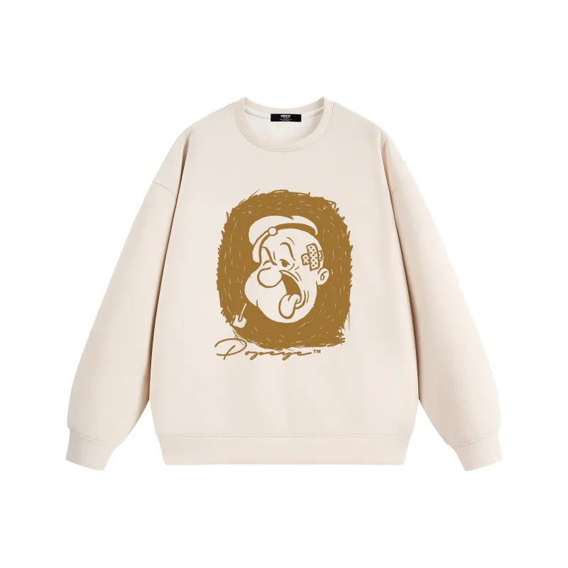 POPEYE Sweatshirt Fall And Winter Unisex Includes Gift Box Sets-4