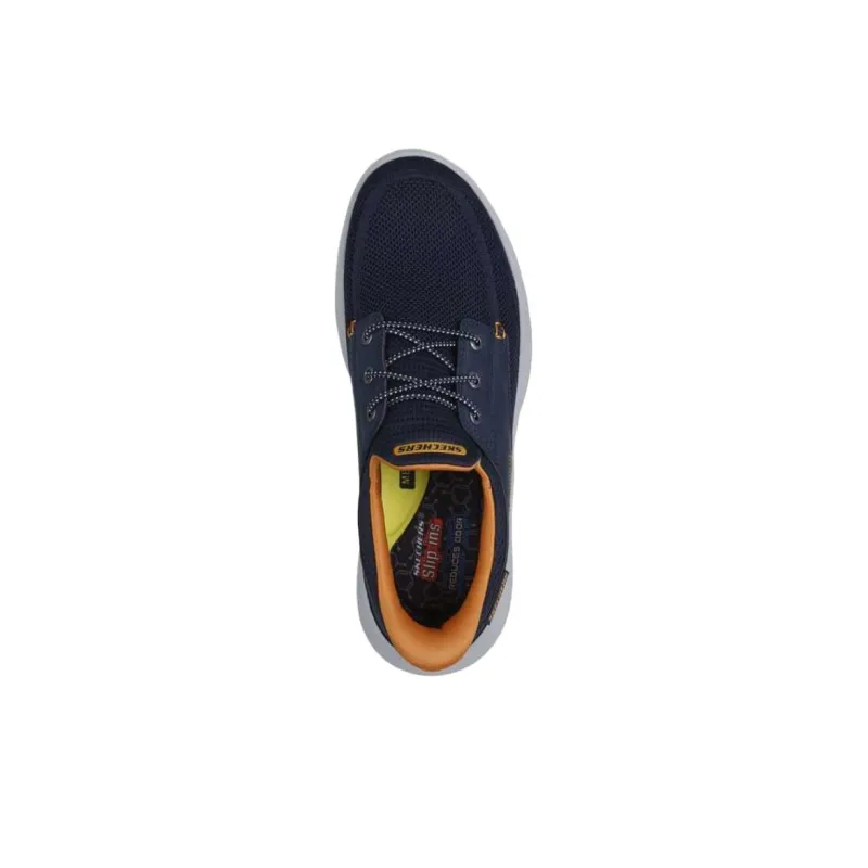 Skechers Low Top Casual Shoes Men's Blue-3
