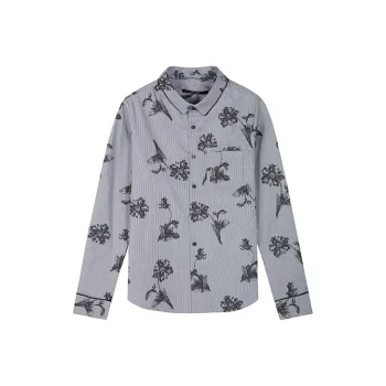 DAVID NAMAN Shirts Men Gray
