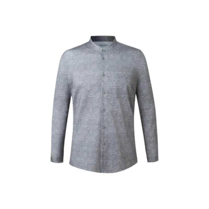 DEGRE ZERO Long Sleeved Shirt Men's Heather Gray-0
