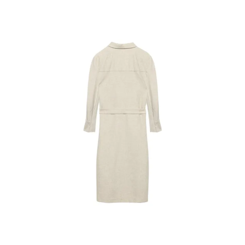 DANIEL HECHTER Long Sleeved Dress Women's Apricot-1