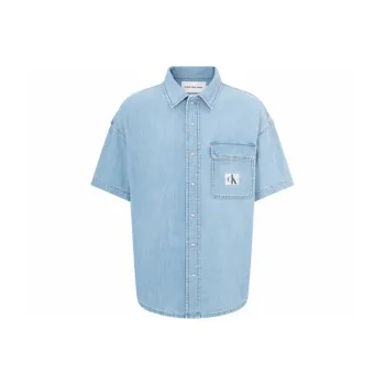 CALVIN KLEIN Shirt Men's Denim Blue
