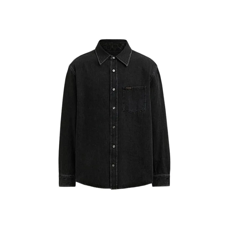 COACH Shirts Men Black-0