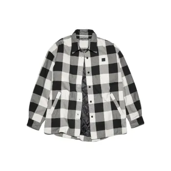 Acne Studios Checked Long Sleeved Shirt Jacket