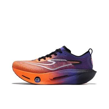 Erke Realm Of The Orchid 3.0 Running Shoes Men Low Top Fluorescent Fresh Orange Signal Purple