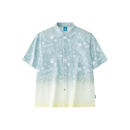 Anta x POPEYE Shirt Men's Crystal Luminous Blue
