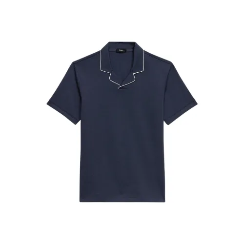 THEORY Polo Shirt Men's Marine Blue
