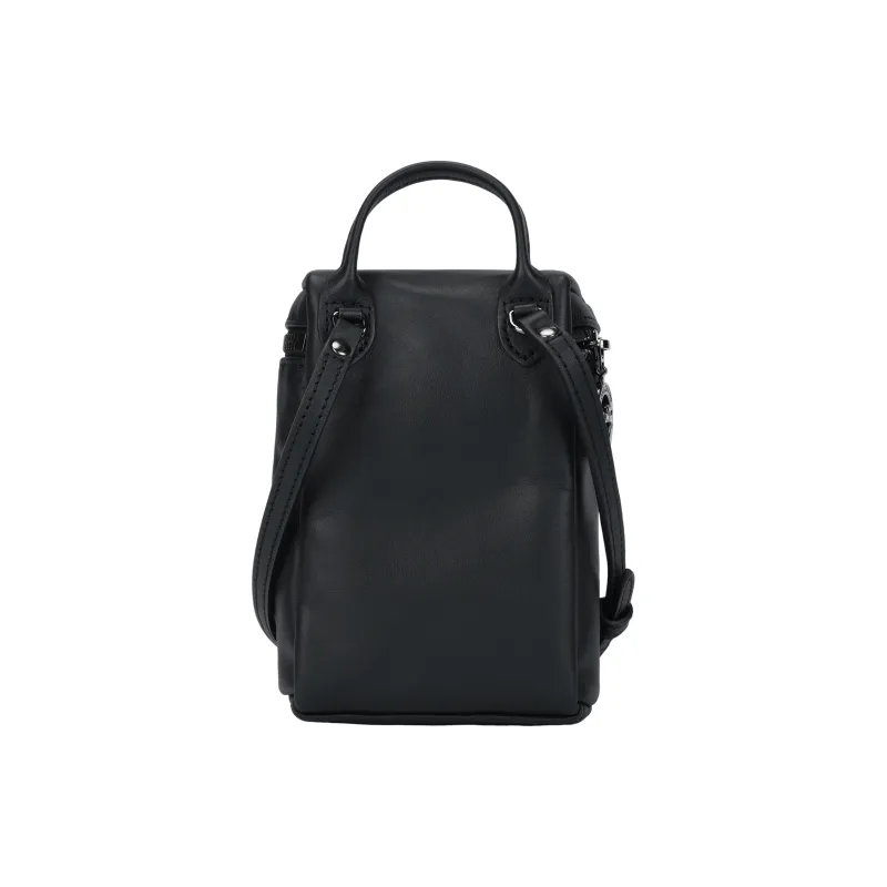 LONGCHAMP Le Pliage Xtra Cow Leather Shoulder Bag Crossbody Bag Handbag Extra Small Men's Black-2