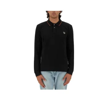 PS By Paul Smith Zebra Logo Long Sleeve Polo Shirt