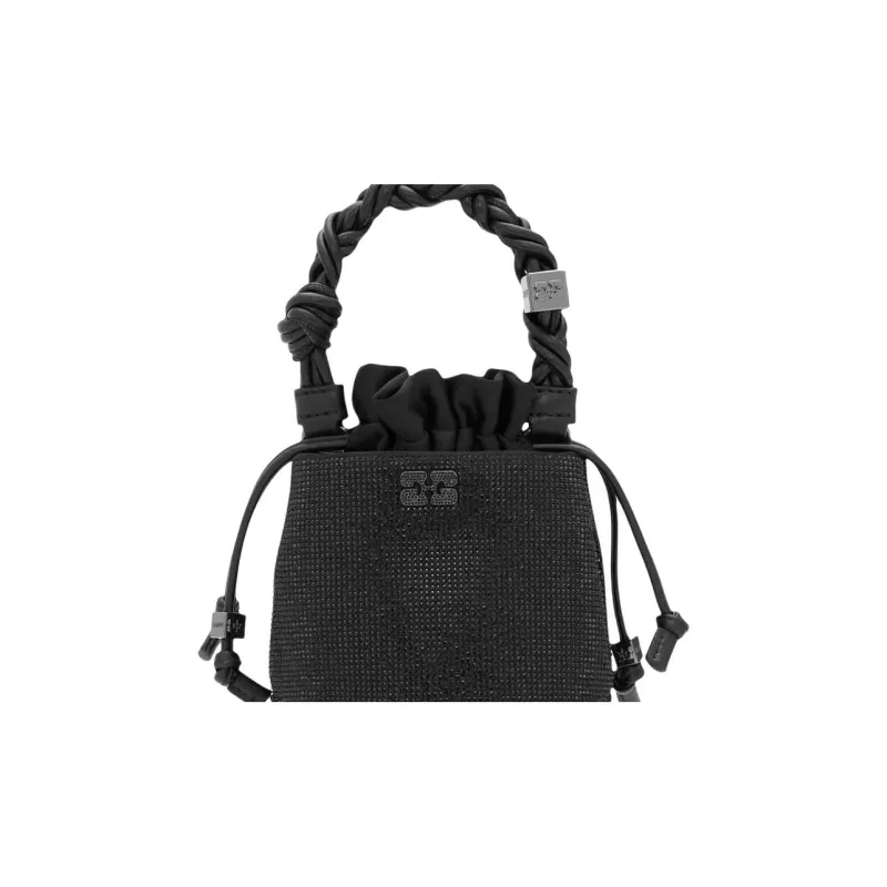 GANNI Braided handle Leather Tote Bag-2