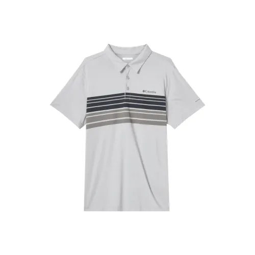 Columbia Polo Shirts Men Gray