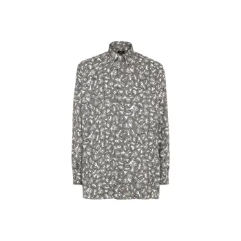 FENDI Allover Ff Jewel Printed Long Sleeved Shirt