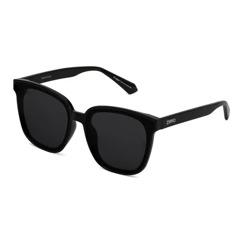 ZIPPO Plate Frame TR90 Butterfly Sunglasses Unisex Black/Moissanite Gray