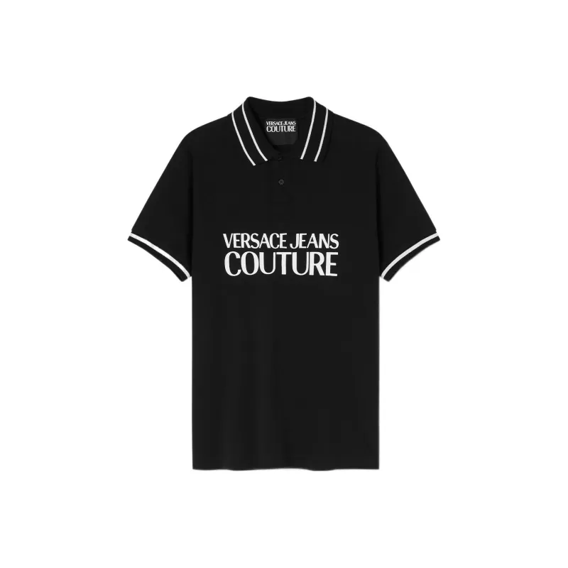 VERSACE JEANS COUTURE Polo Shirts Men Black-0