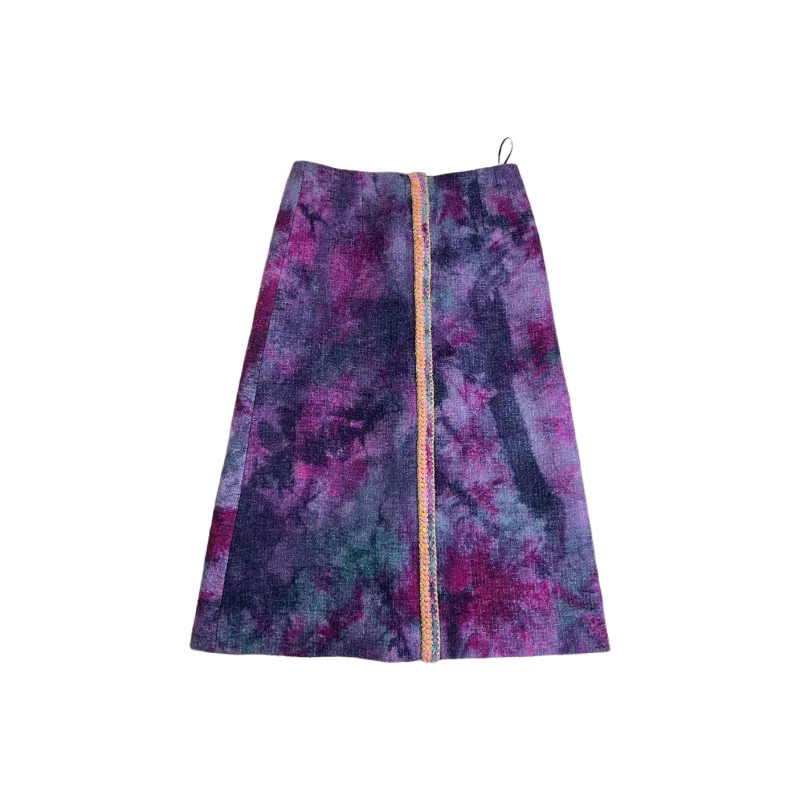 CHANEL Casual Long Skirt Women's Purple-1