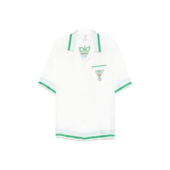 CASABLANCA Metaphysical Tennis Icon Silk Shirt