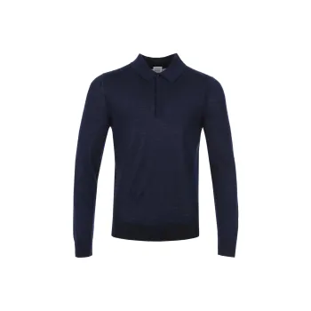 Paul Smith Long Sleeve Knitted Polo Shirt