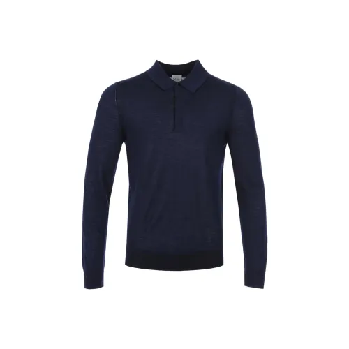 Paul Smith Long Sleeve Knitted Polo Shirt
