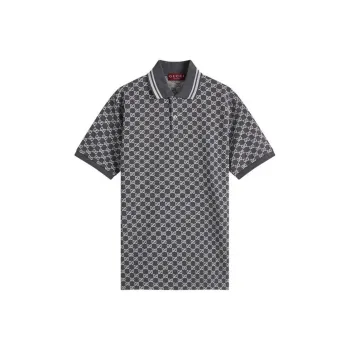 GUCCI SS25 Polo Shirt Men's Dark Gray