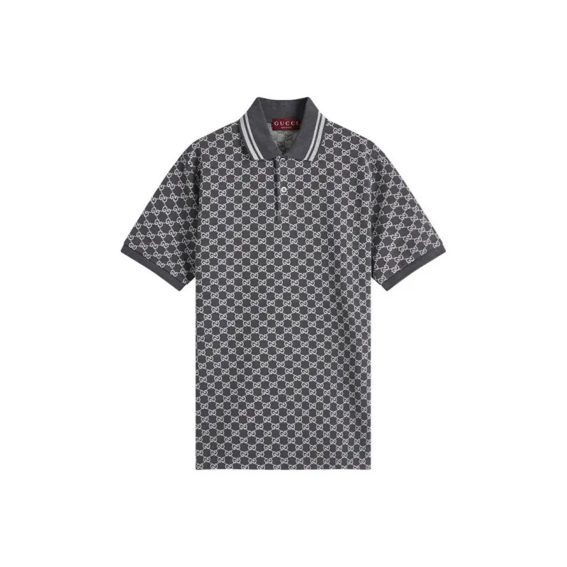 GUCCI SS25 Polo Shirt Men's Dark Gray-0