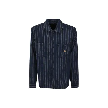 Dickies Hope Logo Patch Striped Shirt
