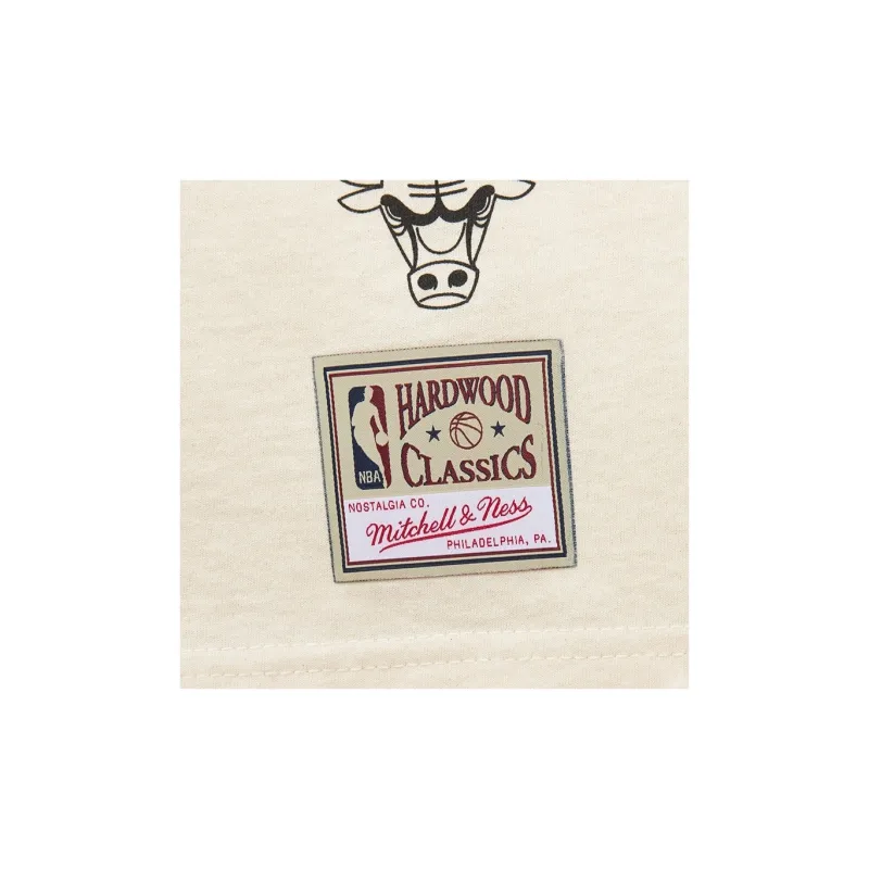Mitchell & Ness x NBA Chicago Bulls T Shirt Men's Ecru-3