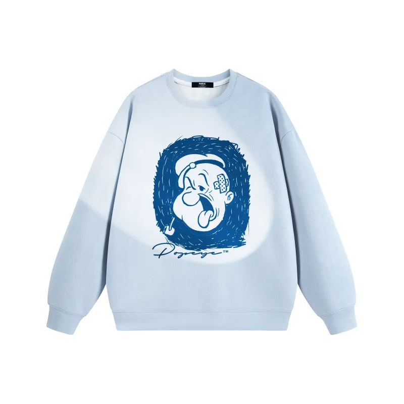 POPEYE Sweatshirt Fall And Winter Unisex Includes Gift Box Sets-8