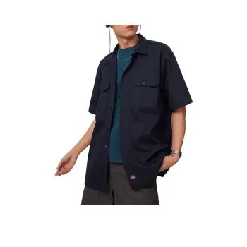 Dickies Shirts Men Dark Marine Blue