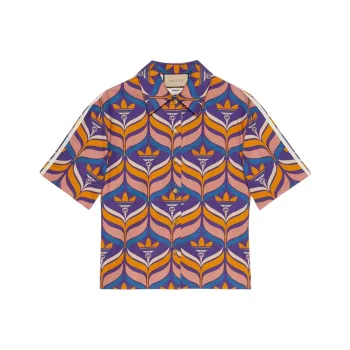 GUCCI X Adidas Interlocking G And Trefoil Shirt