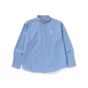 A BATHING APE One Point Stripe Poplin L/S Shirt