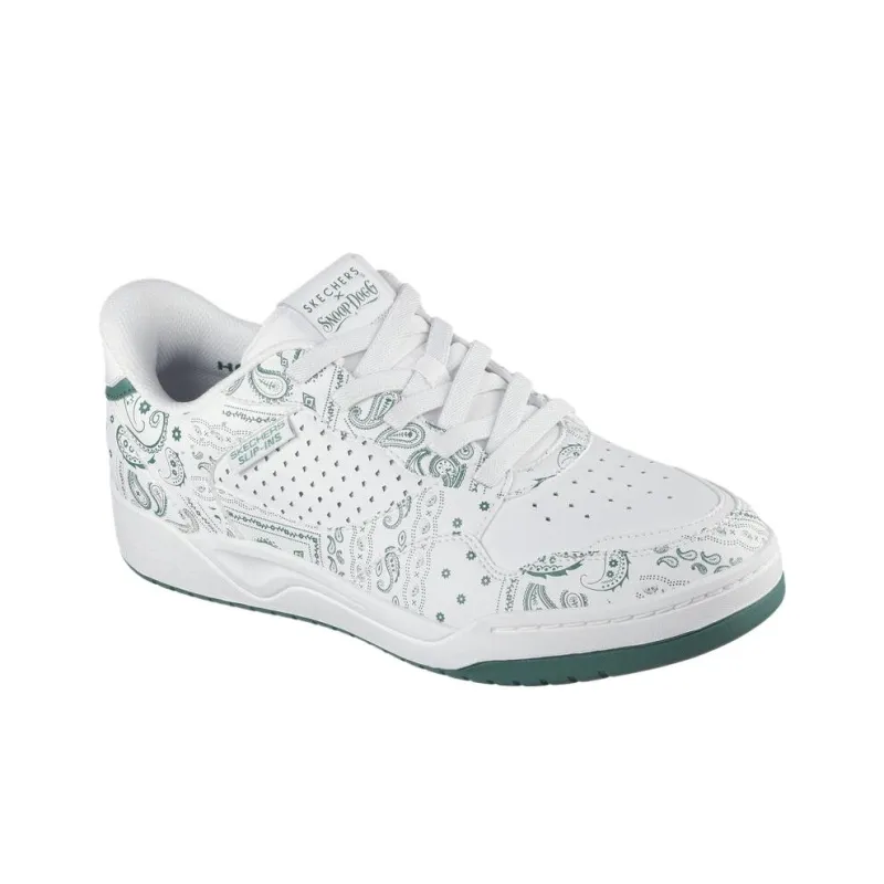 Skechers Low Top Outdoor Shoes Men's White Green-1