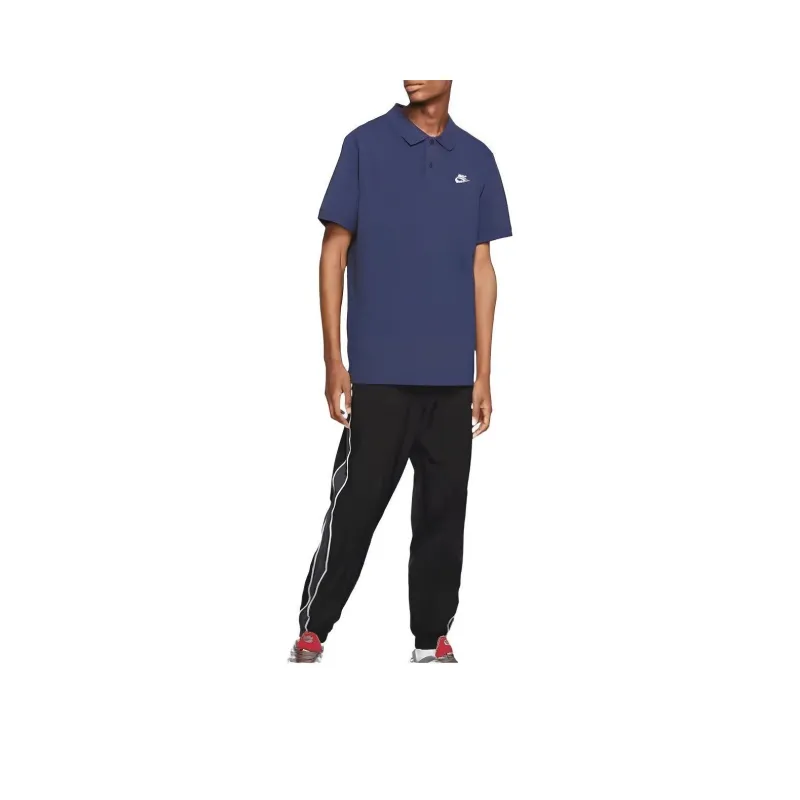 Nike Polo Shirts Men Dark Blue-0