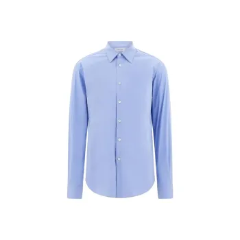 Ferragamo Logo Embroidered Poplin Shirt