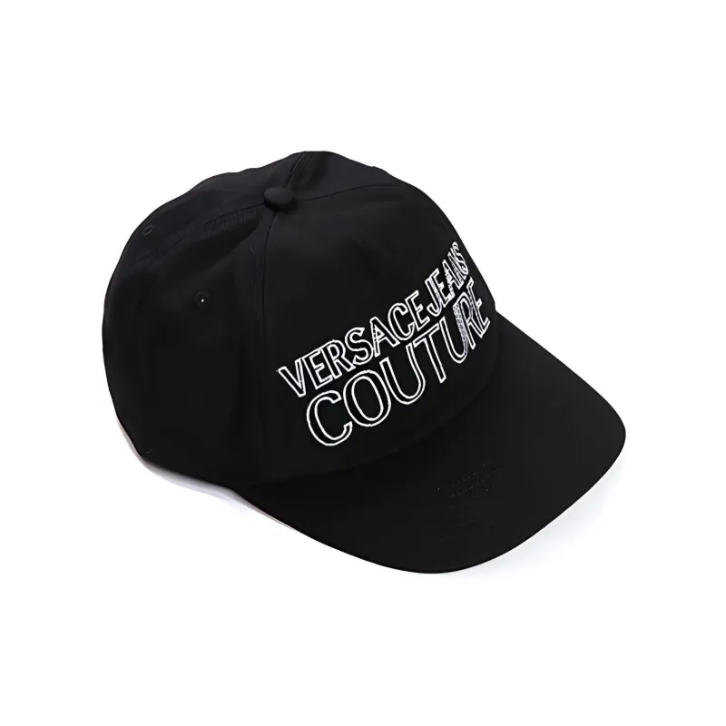 VERSACE JEANS COUTURE Polyester Baseball Caps Unisex Black-2