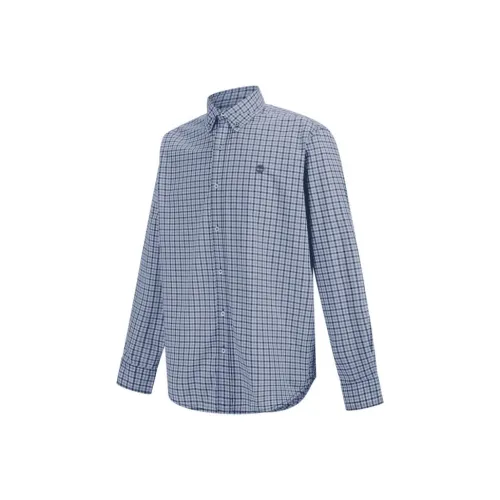 Timberland Stretch Poplin Shirt Men's Light Blue