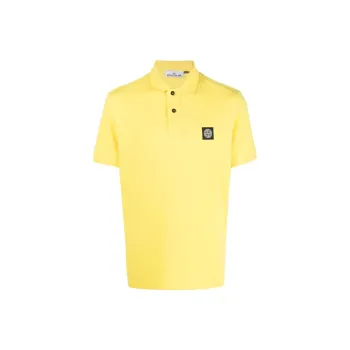 STONE ISLAND Polo Shirts Men Yellow