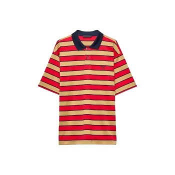 PRADA SS25 Polo Shirt Men's Red