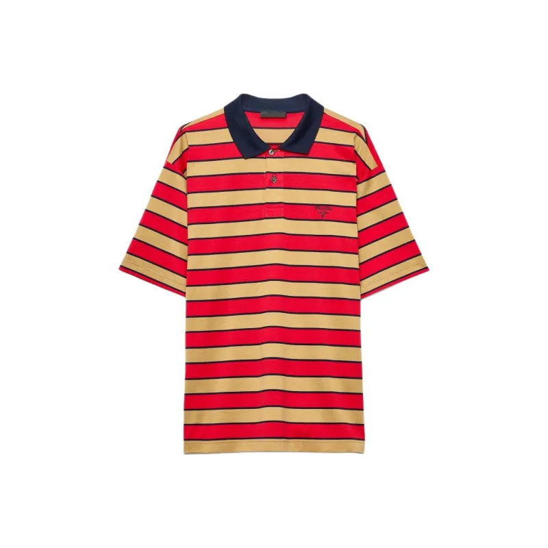 PRADA SS25 Polo Shirt Men's Red-0