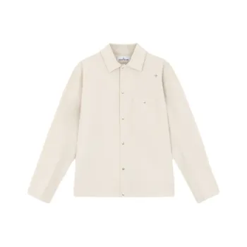 STONE ISLAND Logo embroidered Overshirt