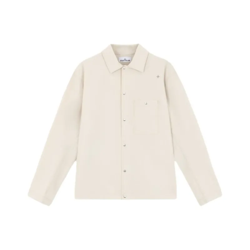 STONE ISLAND Logo embroidered Overshirt-0