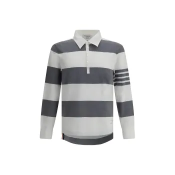 THOM BROWNE Classic 4 Bar Rugby Polo