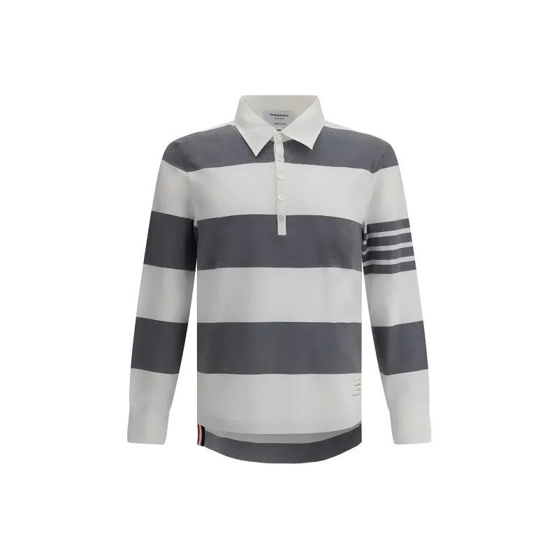 THOM BROWNE Classic 4 Bar Rugby Polo-0