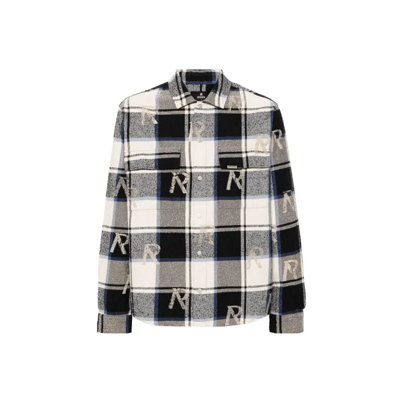 REPRESENT Checked Flannel Shirt-0