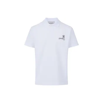 Iceberg Logo Printed Short Sleeved Polo Shirt