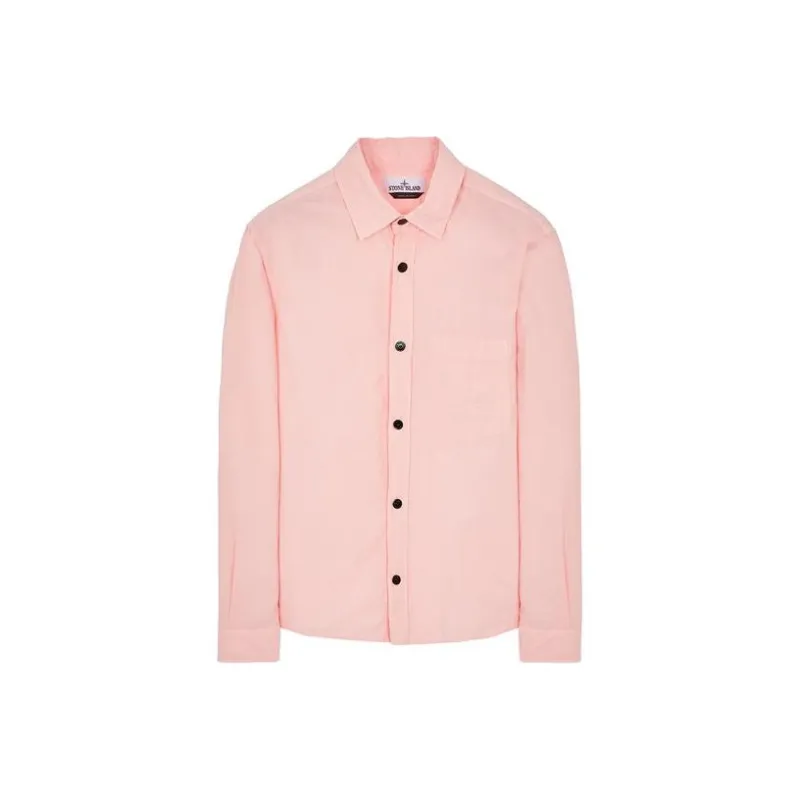 STONE ISLAND Shirts Men Pink-0