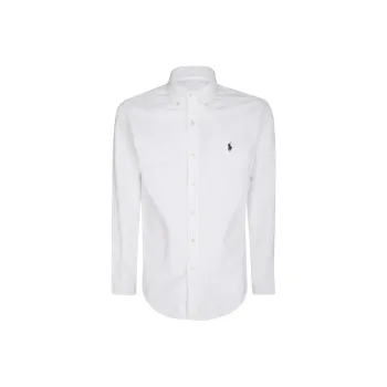 Polo Ralph Lauren Logo Embroidered Curved Hem Shirt