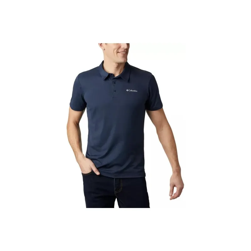Columbia Hike Polo Shirts Men Marine Blue-0